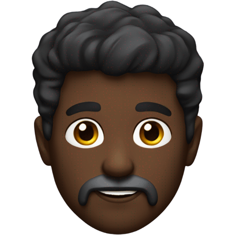 homme black chauve avec une petite barbe emoji