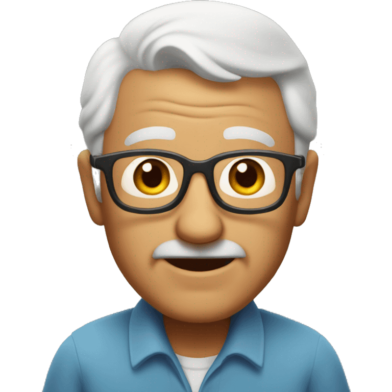 Grandpa shows off his class emoji