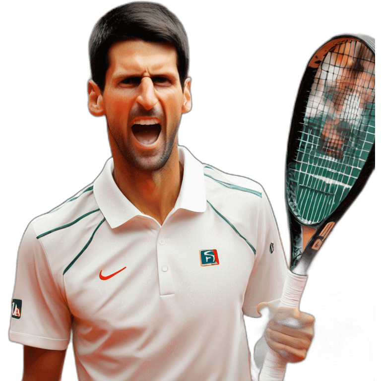 novak djokovic when he win roland garros emoji