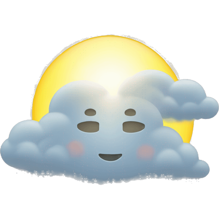 SUNSHINE THROUGH A CLOUD emoji