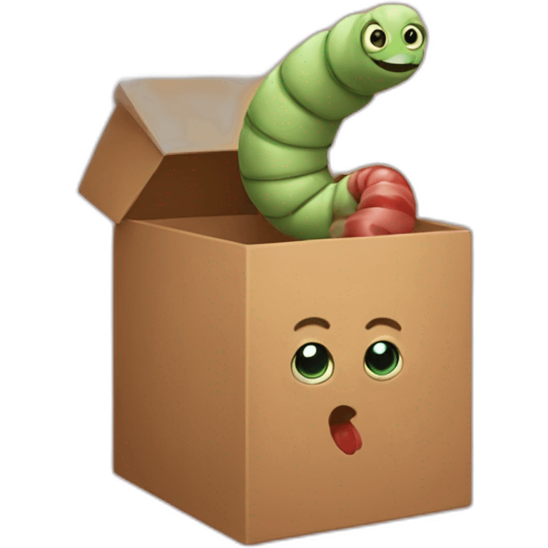 worm-in-a-box emoji