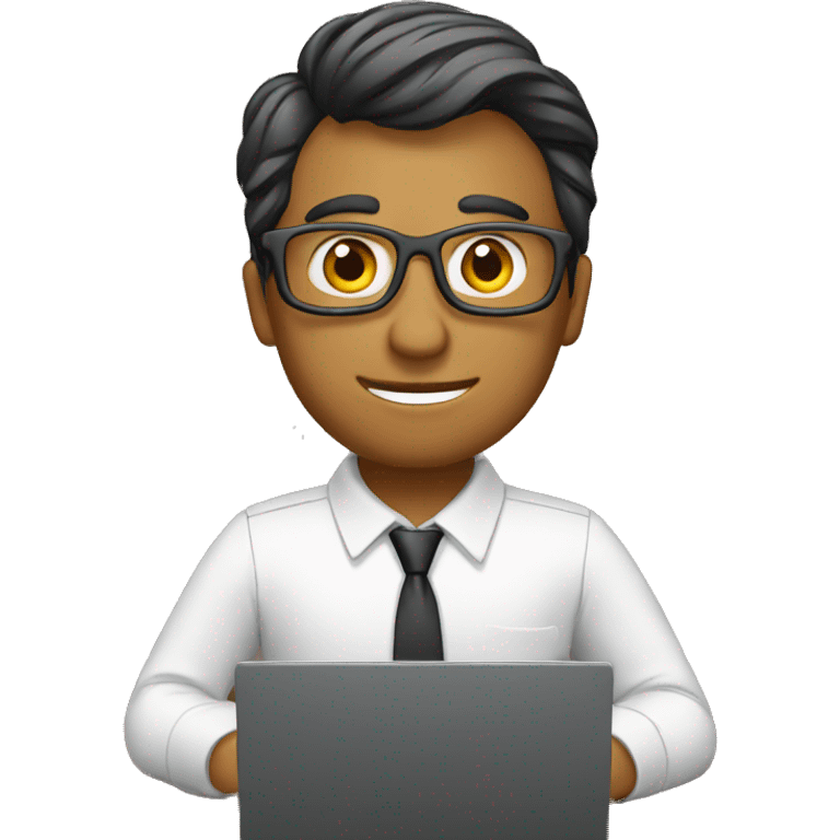 Accountant with laptop emoji