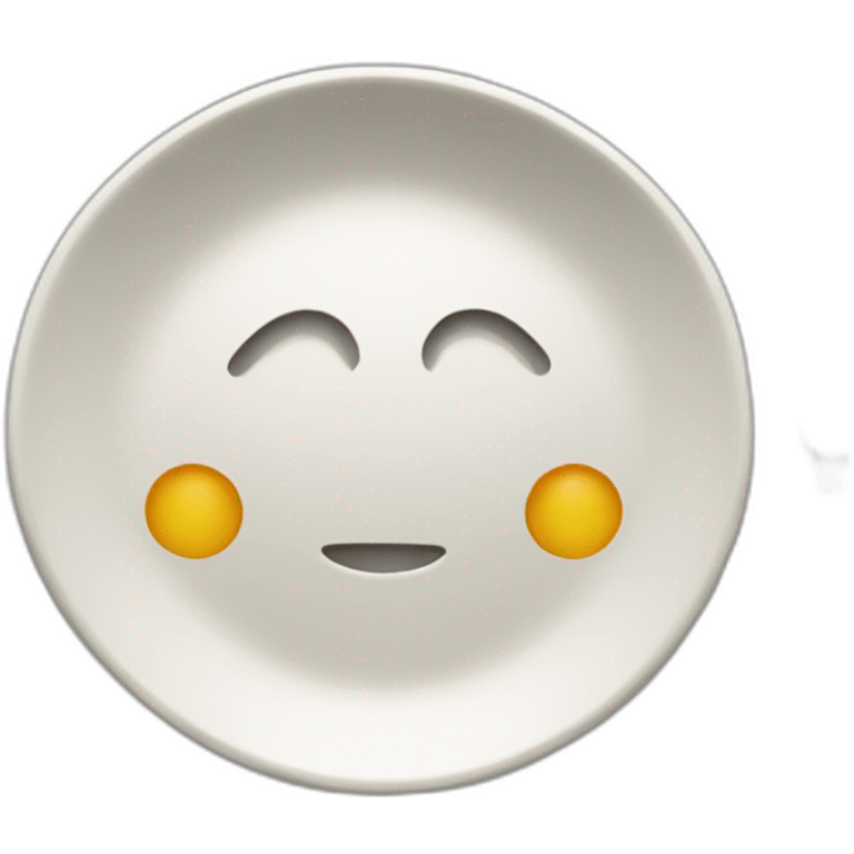 plate with gg emoji