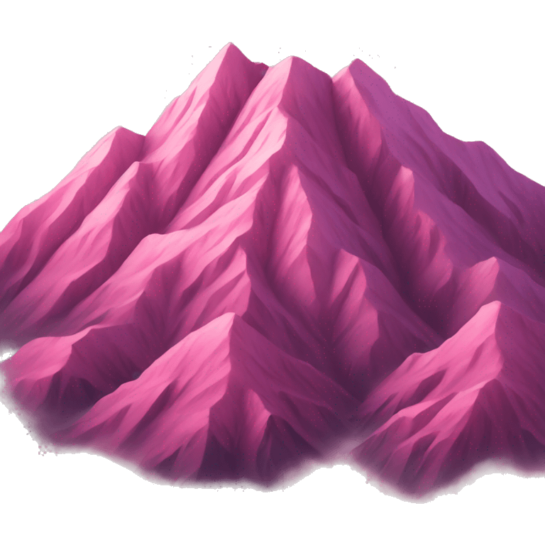 Pink moutain emoji