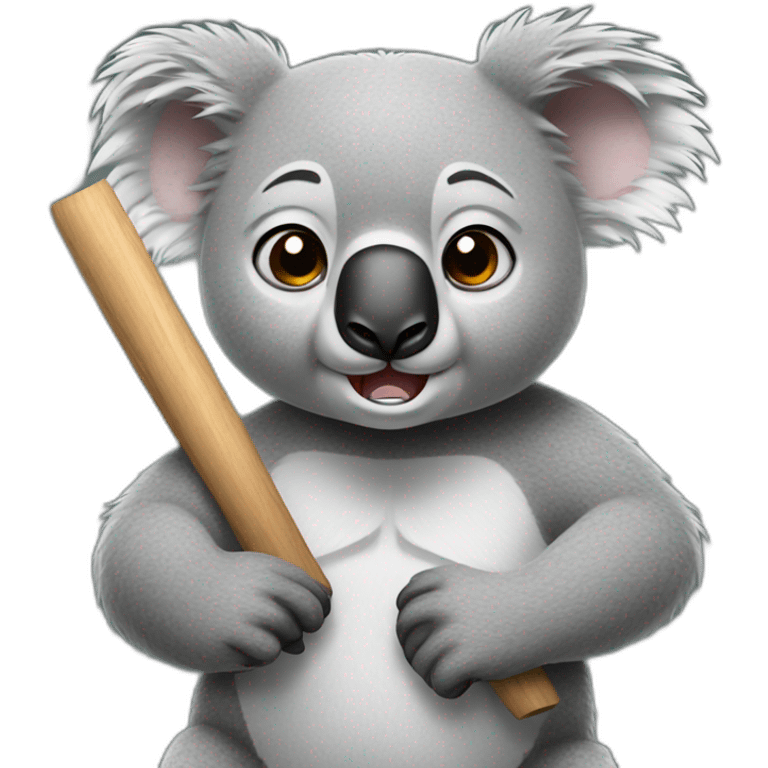 angry koala at work emoji