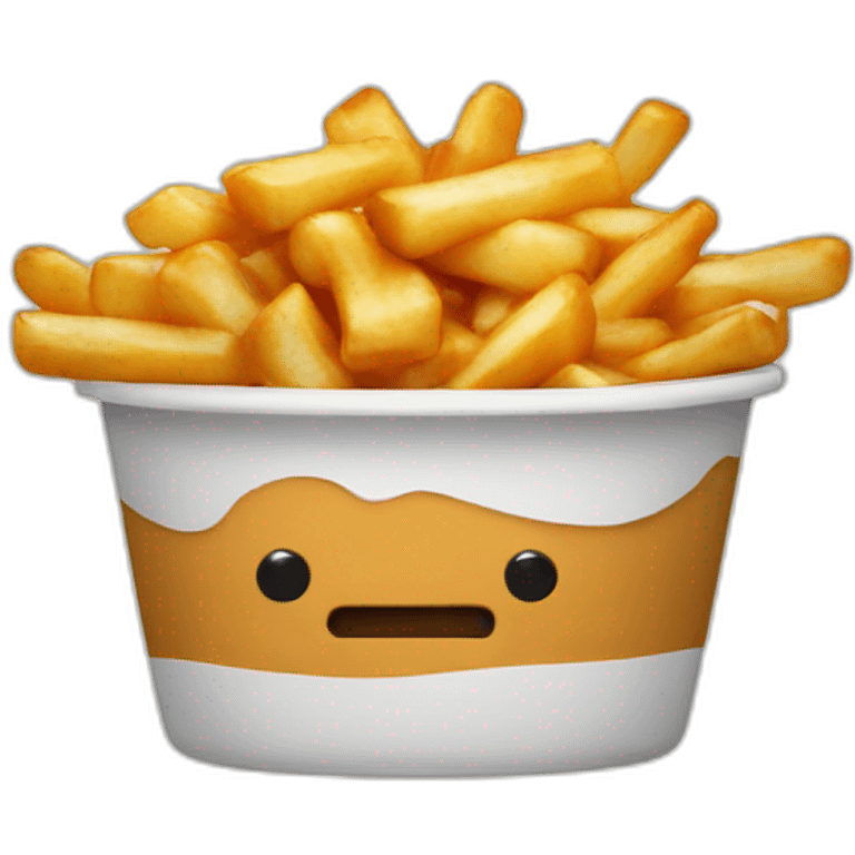 Poutine sur ours emoji