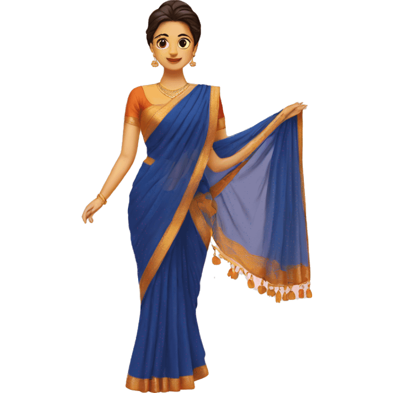 Saree draping emoji