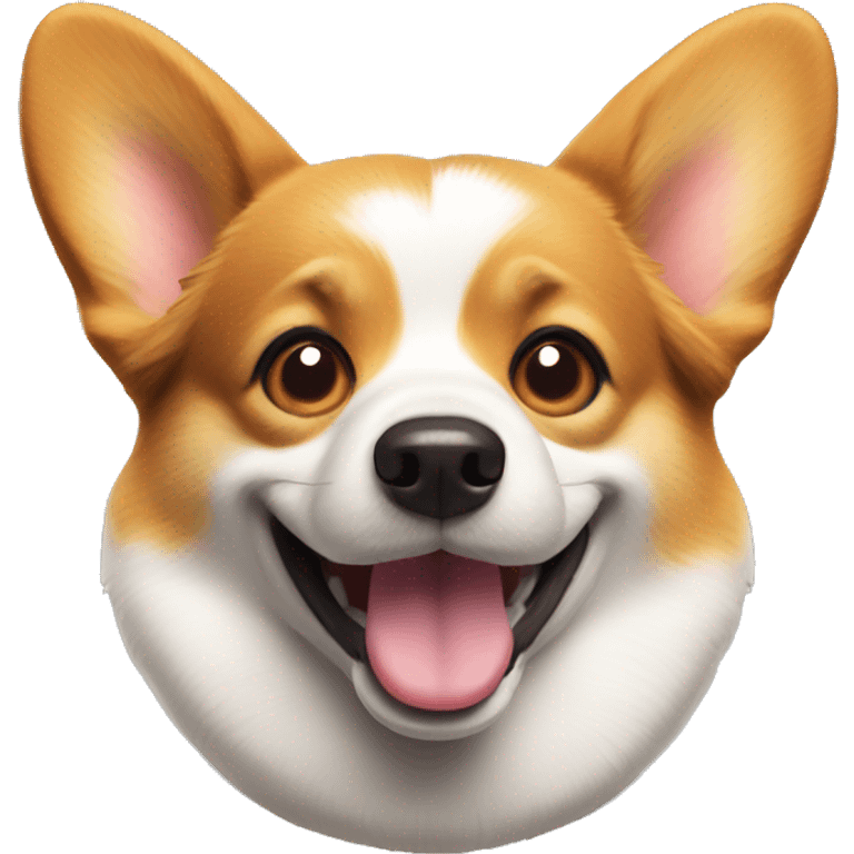 Corgi dog blinking emoji