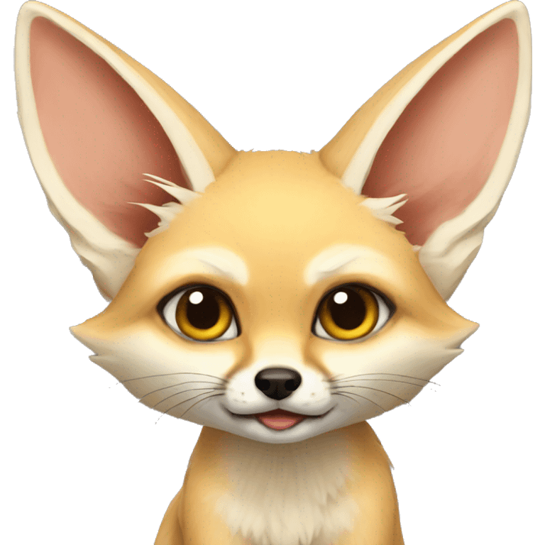 fennec fox that's hyper emoji