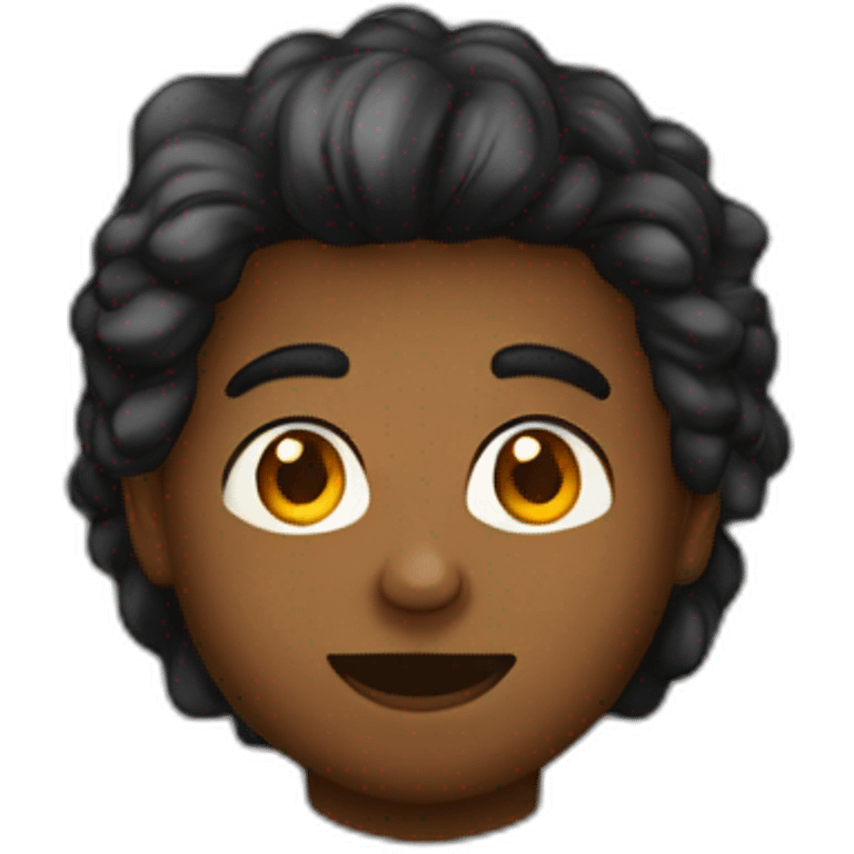 Un jeune homme avec des cheveux marrons, des lunnettes de soleil noires une chaîne autour du cou emoji