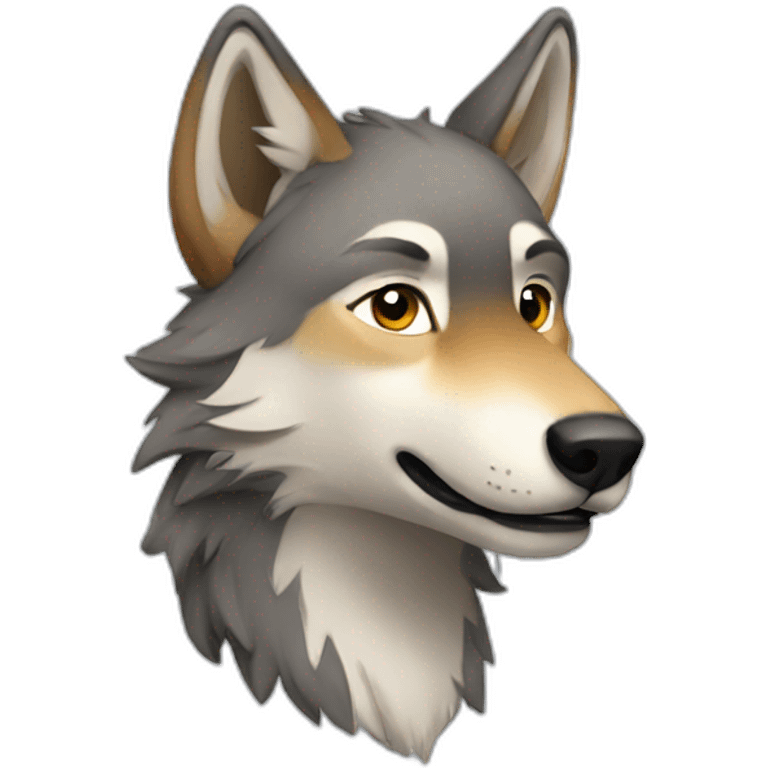 gay wolf emoji