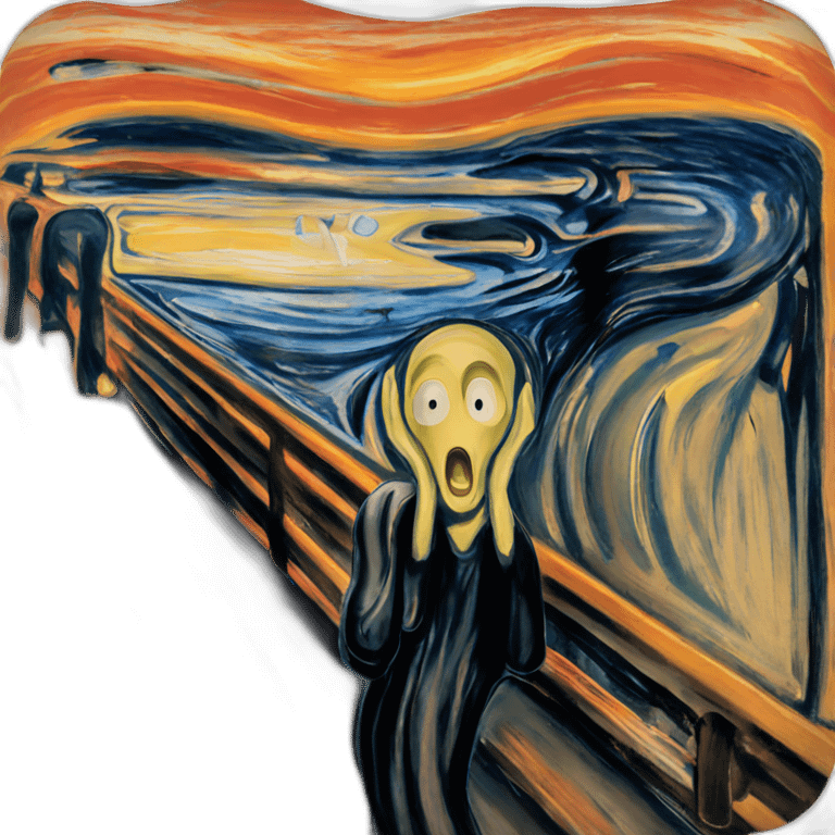 The scream by Edvard munch emoji