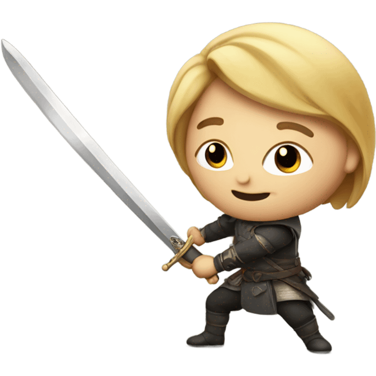 memoji with a sword emoji