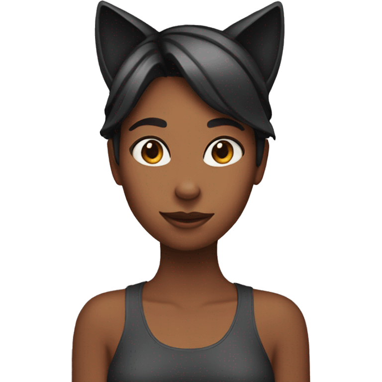 Girl with cat ears emoji