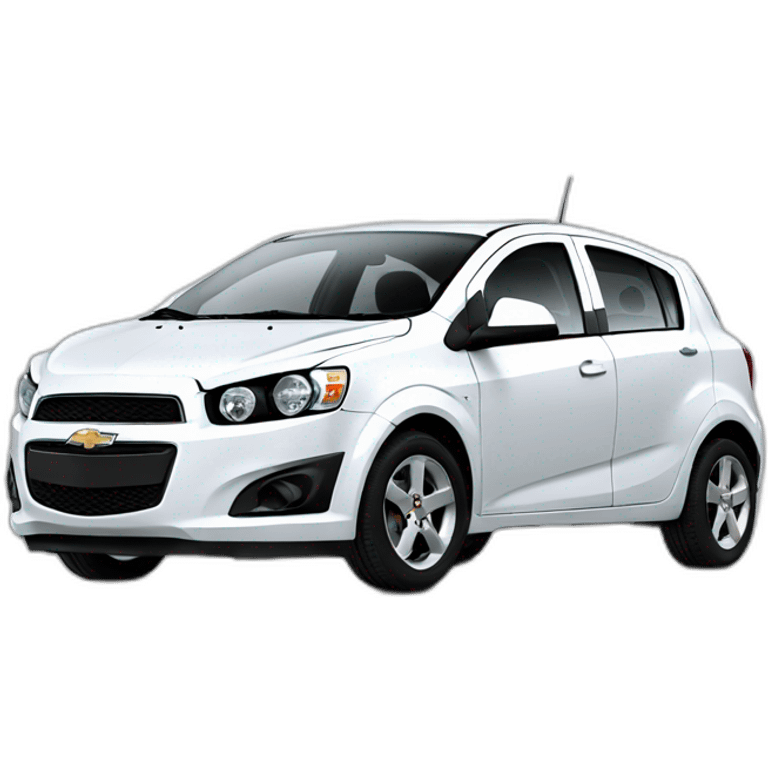 Black Chevrolet Aveo 2015 emoji