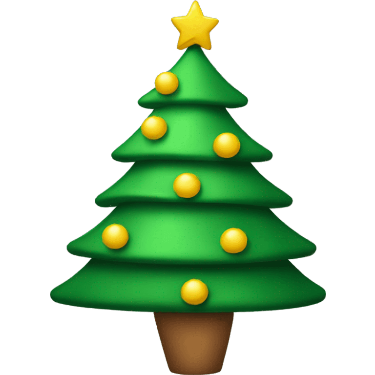 Christmas tree wearing hat emoji