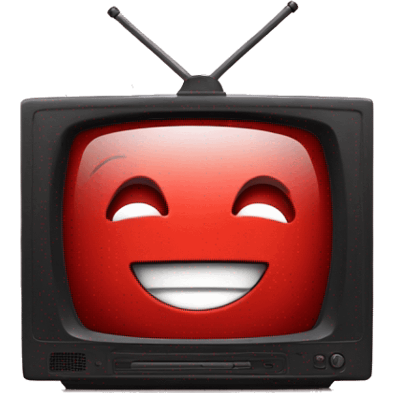 modetelevision with happy redscreenn  emoji