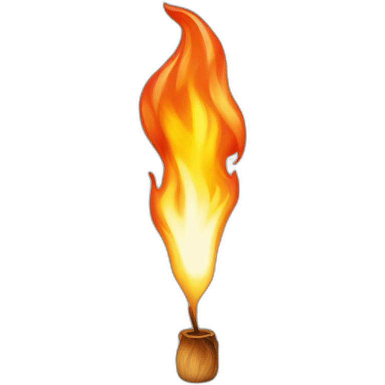 Flamme realiste emoji