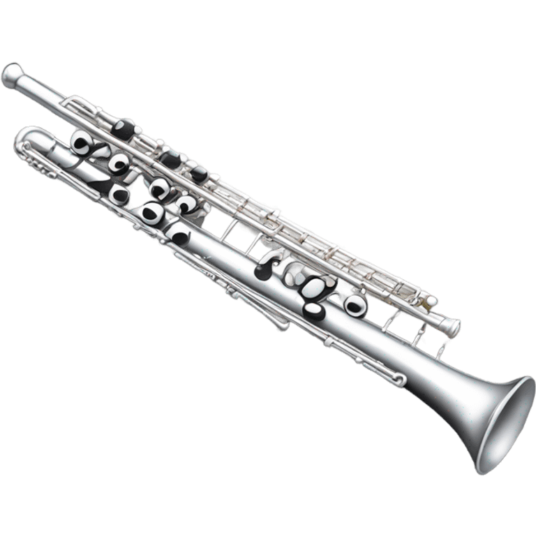 musical silver flute emoji