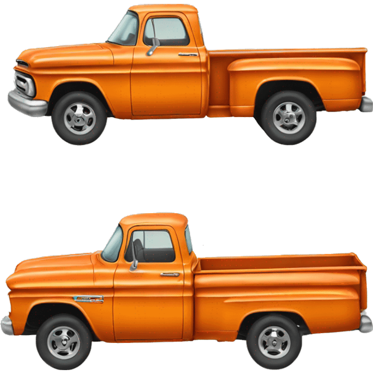 orange old chevy pickup emoji