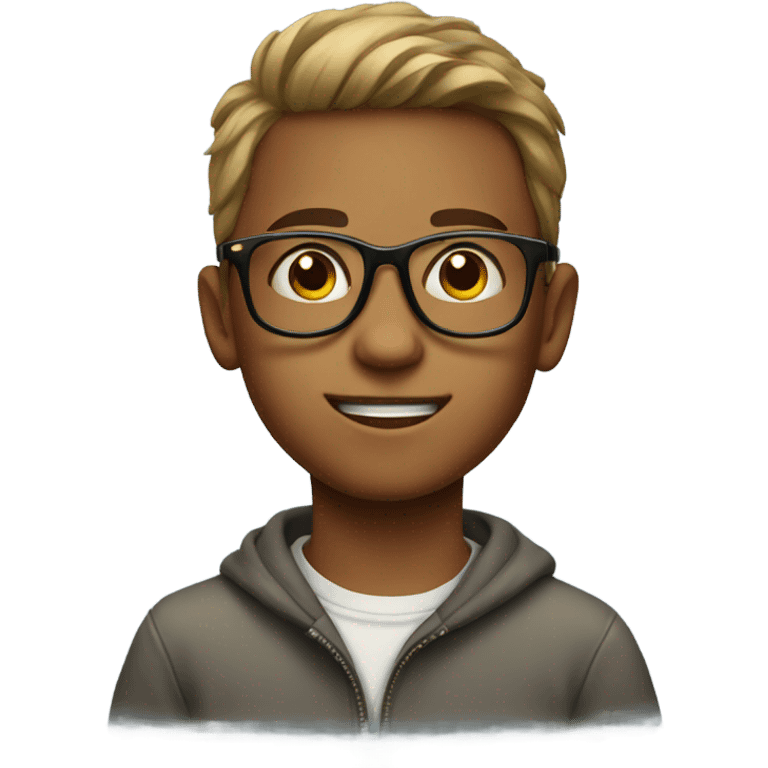 boy with glasses portrait emoji