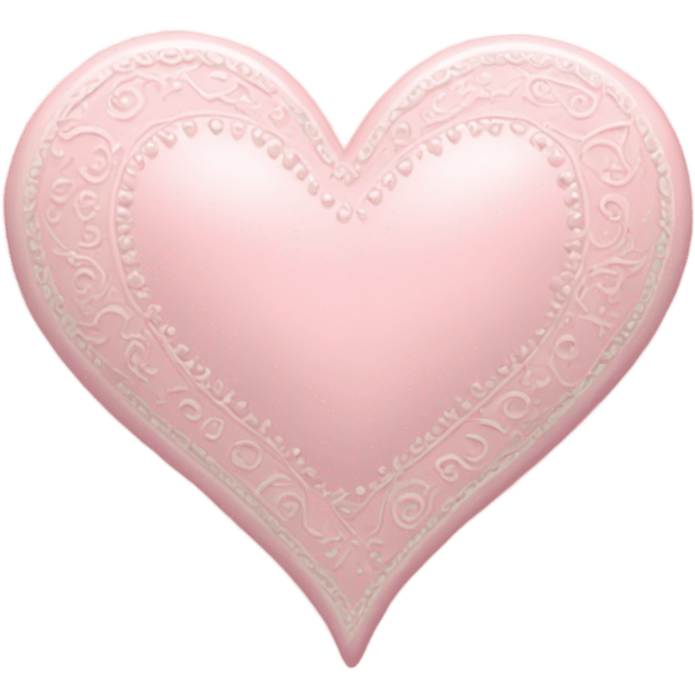 Light pink valentine emoji