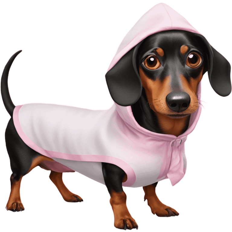 weiner dog in pig costume emoji