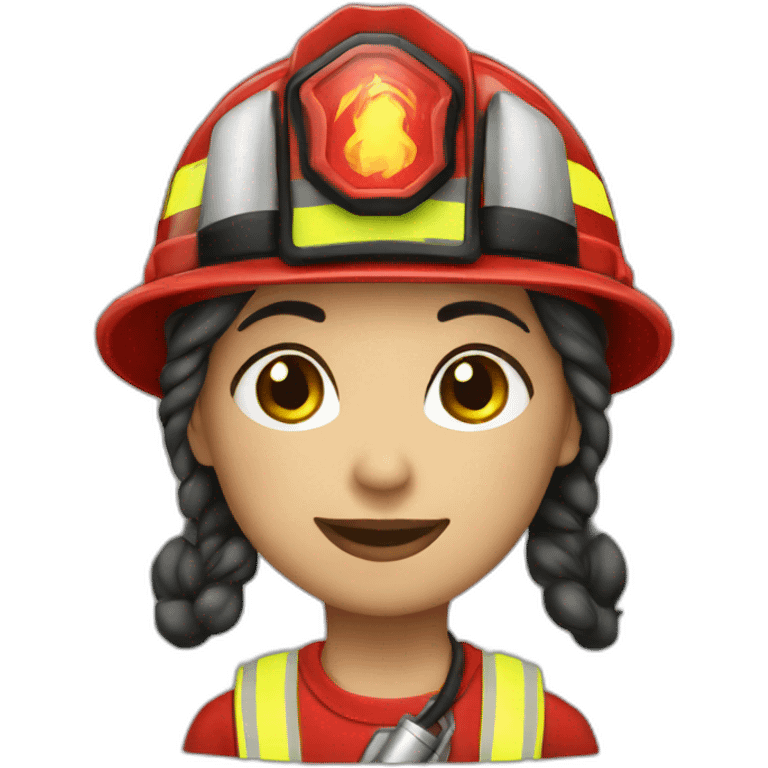 fireman girl white emoji