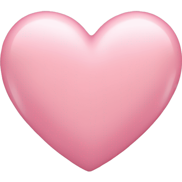 Soft pink heart emoji