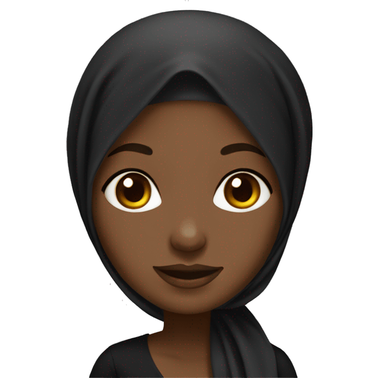 Hijab black girl  emoji