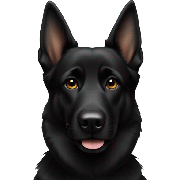 Black German Shepard  emoji