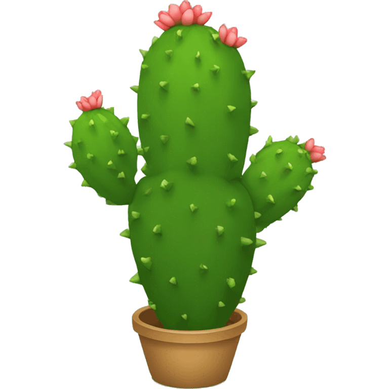 single round Nopal without pot emoji