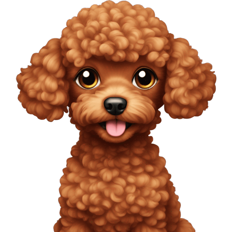 Red toy poodle emoji