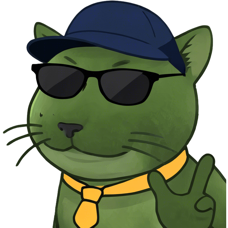 Cat with sunglasses emoji