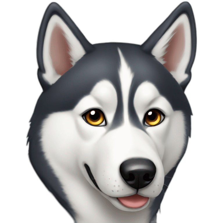 Siberian husky emoji