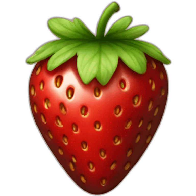 strawberry in chocolate  emoji