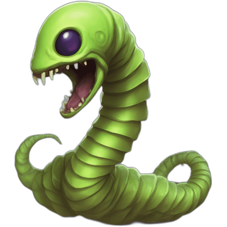 alien worm creature scifi roguelike rpg style inspired by slay thee spire emoji