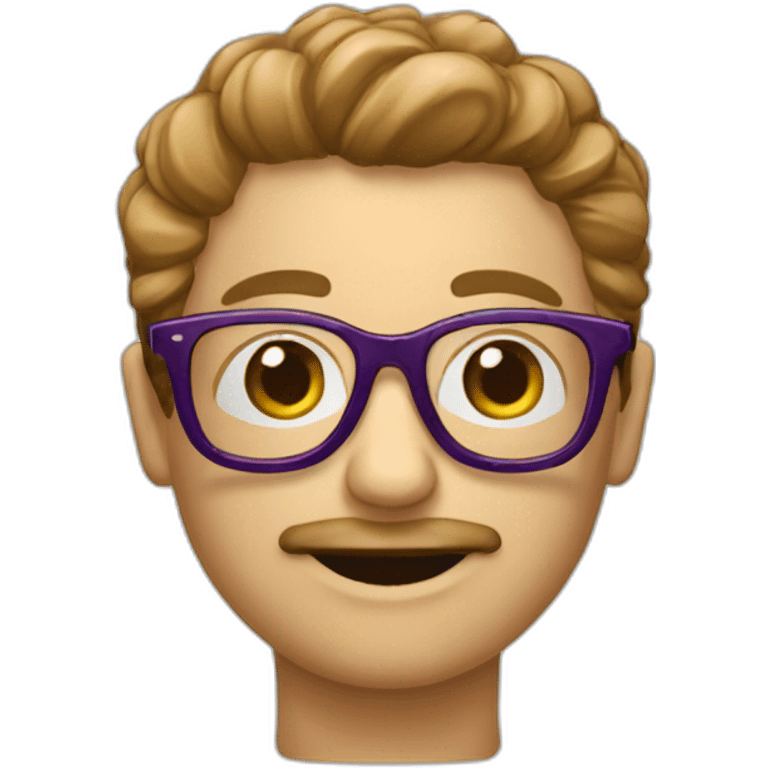 Framboise avec lunettes  emoji