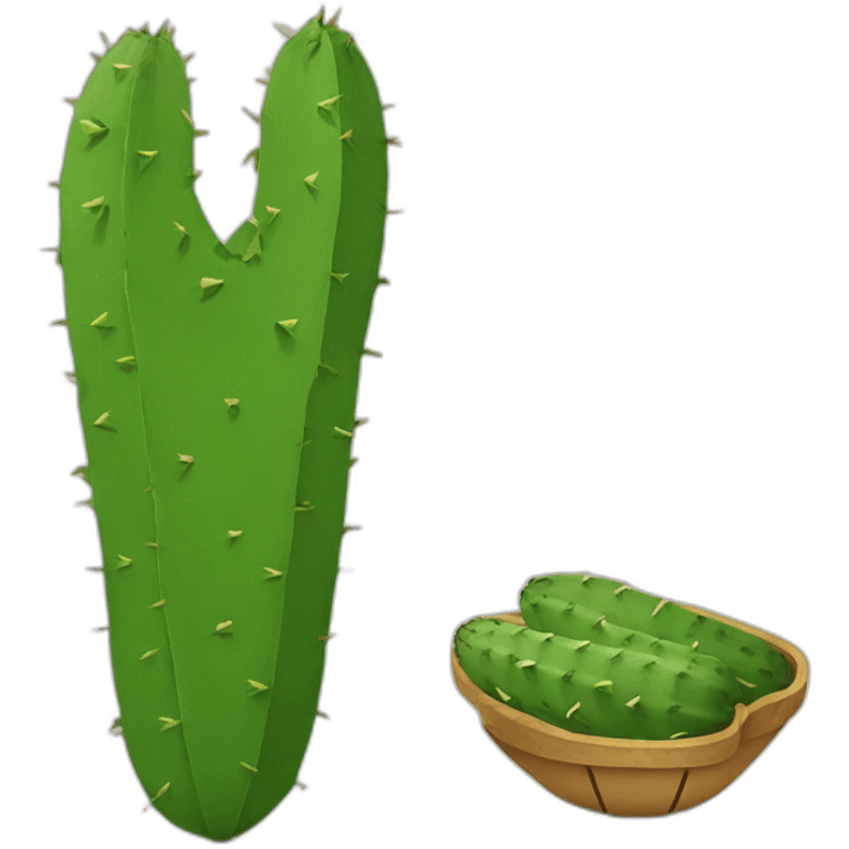 Nopal with grill marks emoji