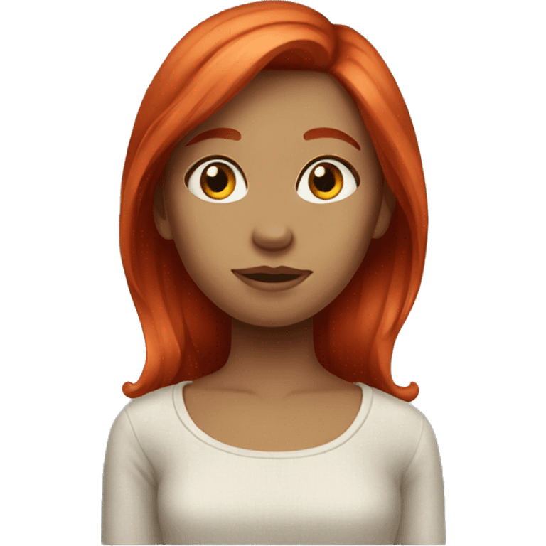 red hair girl emoji