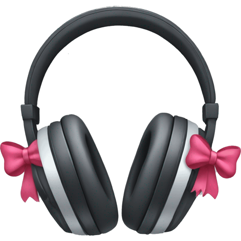 Headphones with bows emoji