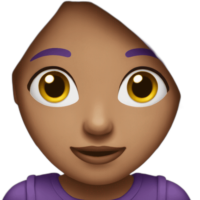 Purple girl emoji