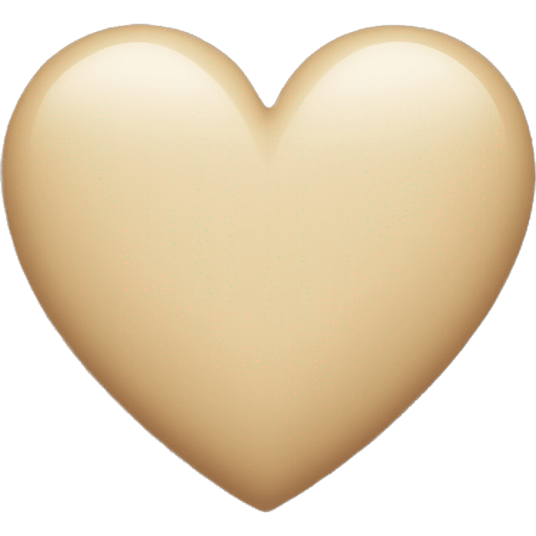 Beige heart emoji