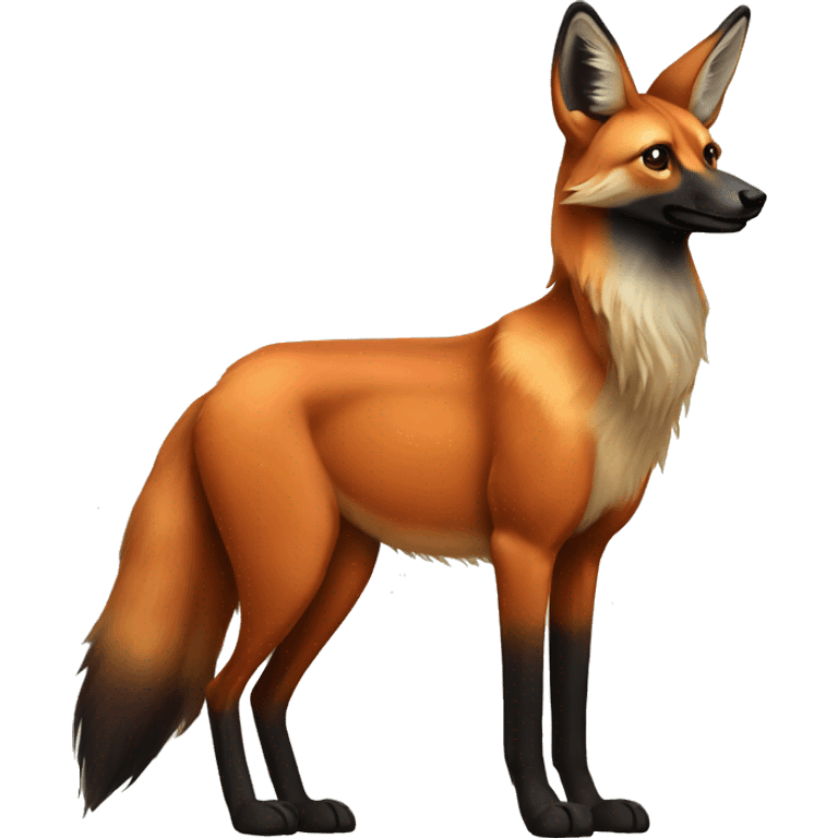 Maned wolf emoji