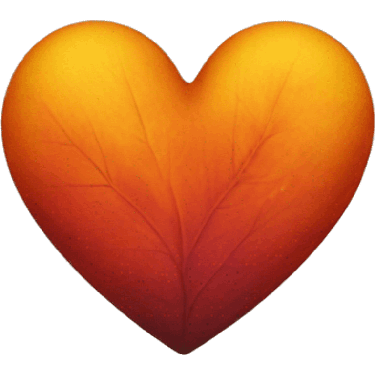 fall colored heart emoji