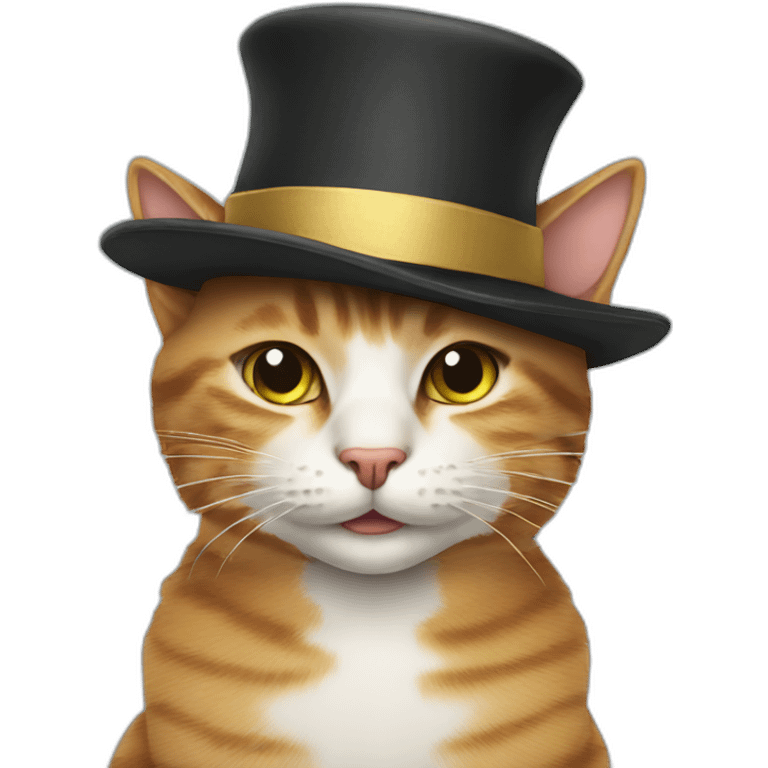 cat with crazy hat emoji