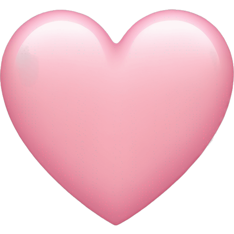 Soft pink heart emoji