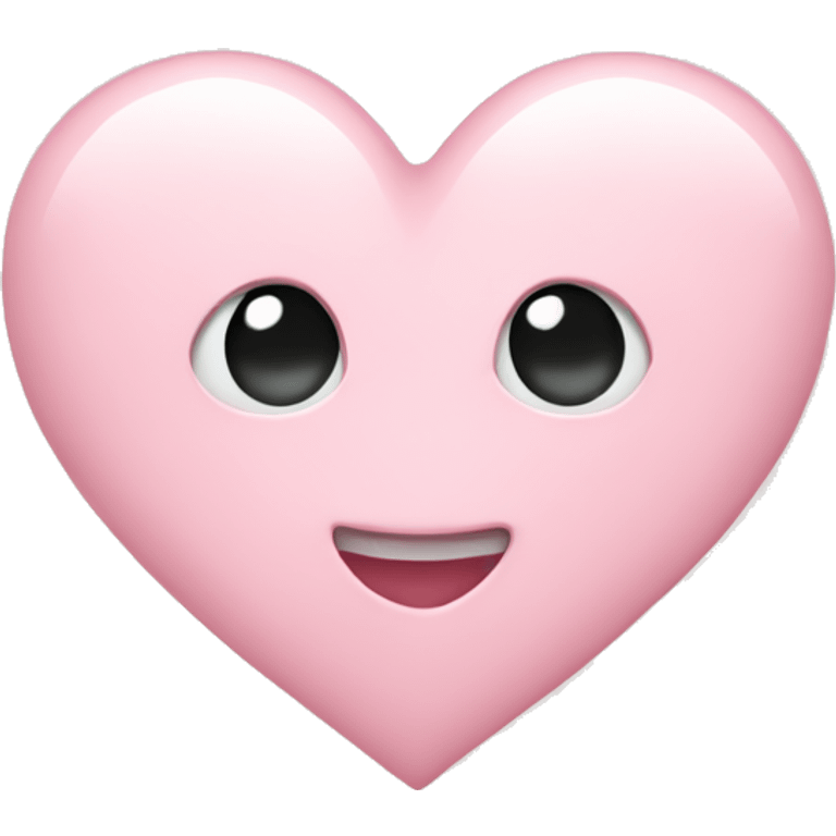 pastel light pink heart emoji