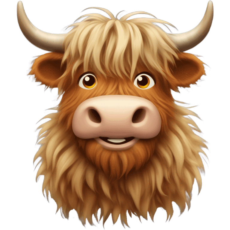 Highland cattle cow emoji