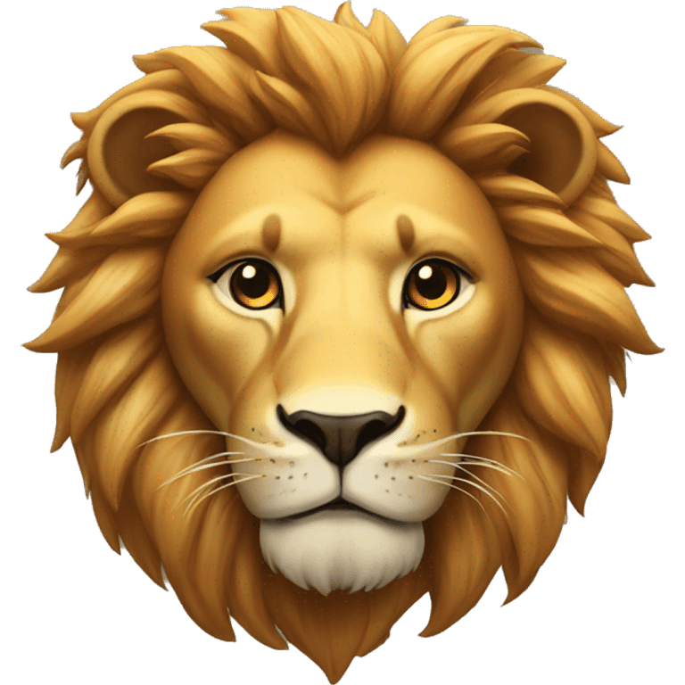 Lion con corona emoji